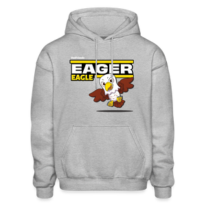 Eager Eagle Character Comfort Adult Hoodie - heather gray