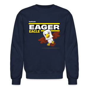 
            
                Load image into Gallery viewer, Eager Eagle Character Comfort Adult Crewneck Sweatshirt - navy
            
        
