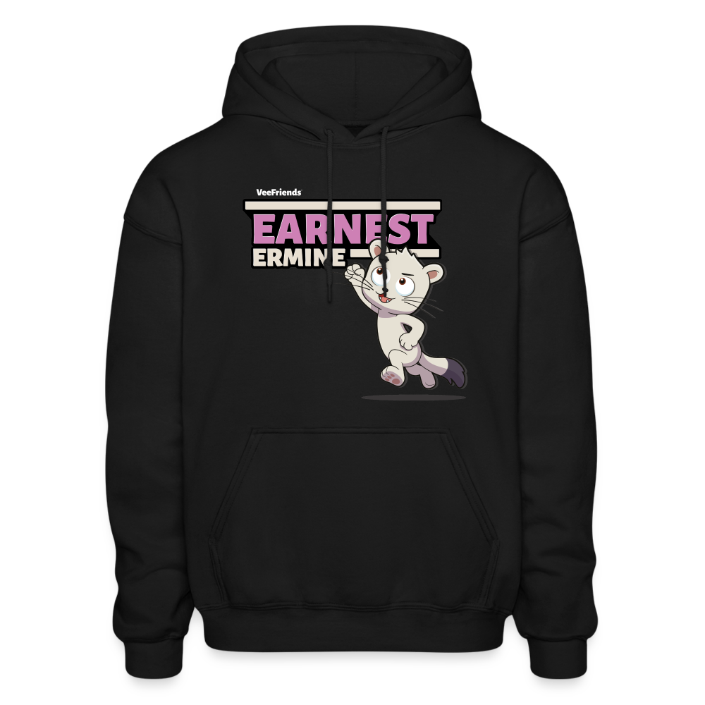 
            
                Load image into Gallery viewer, Earnest Ermine Character Comfort Adult Hoodie - black
            
        