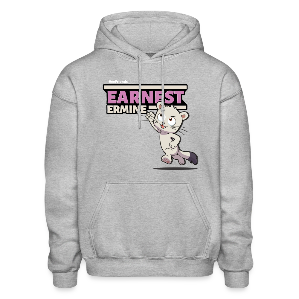 Earnest Ermine Character Comfort Adult Hoodie - heather gray