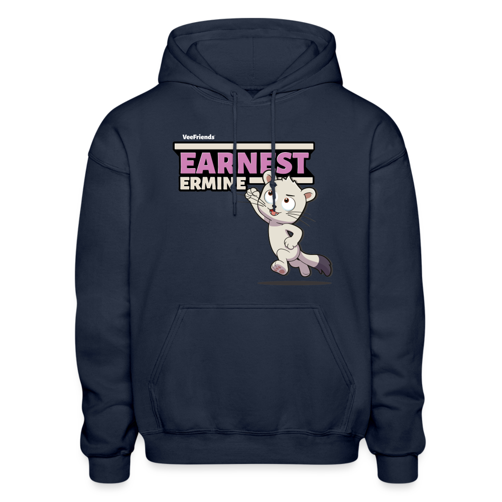 Earnest Ermine Character Comfort Adult Hoodie - navy