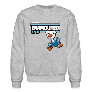 Enamoured Emu Character Comfort Adult Crewneck Sweatshirt - heather gray