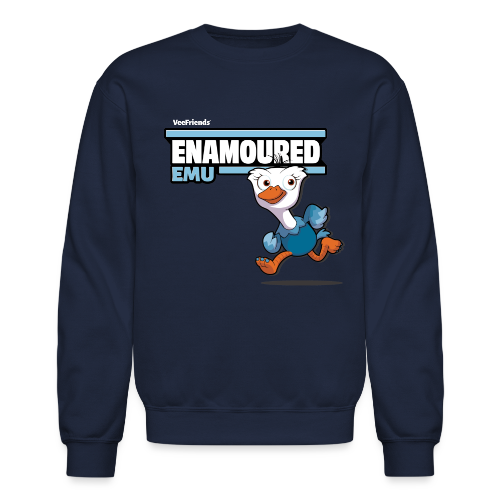 
            
                Load image into Gallery viewer, Enamoured Emu Character Comfort Adult Crewneck Sweatshirt - navy
            
        