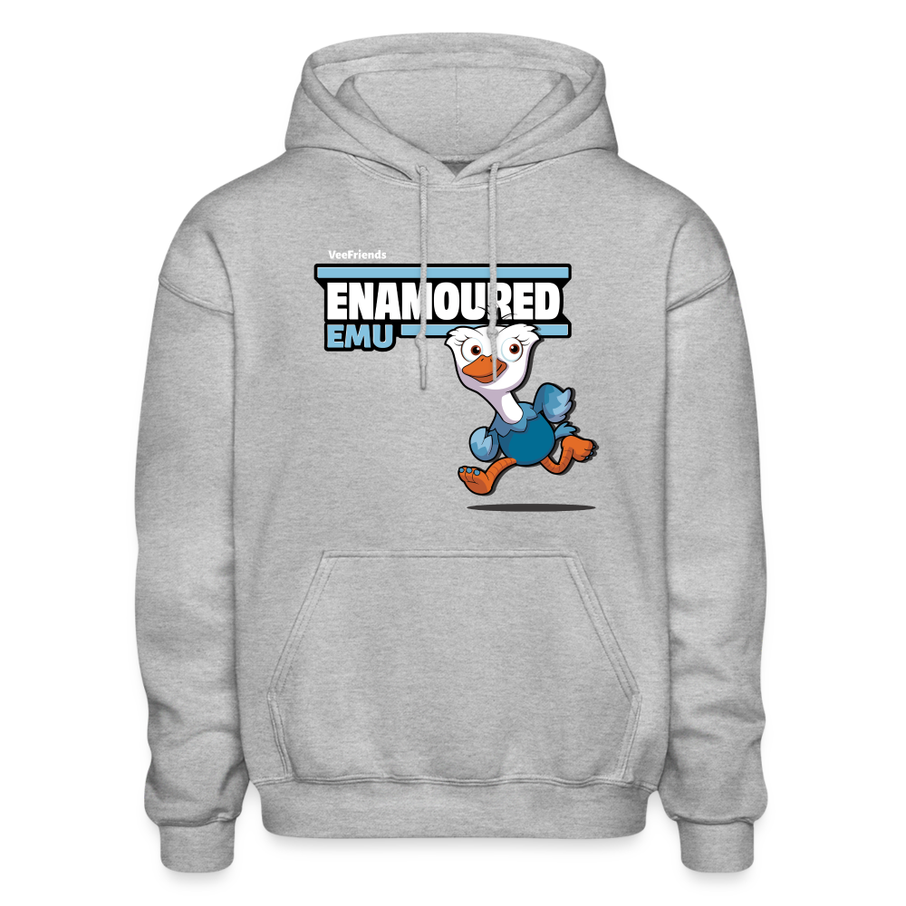 Enamoured Emu Character Comfort Adult Hoodie - heather gray