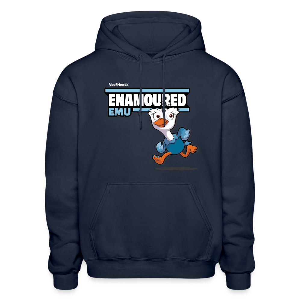 Enamoured Emu Character Comfort Adult Hoodie - navy