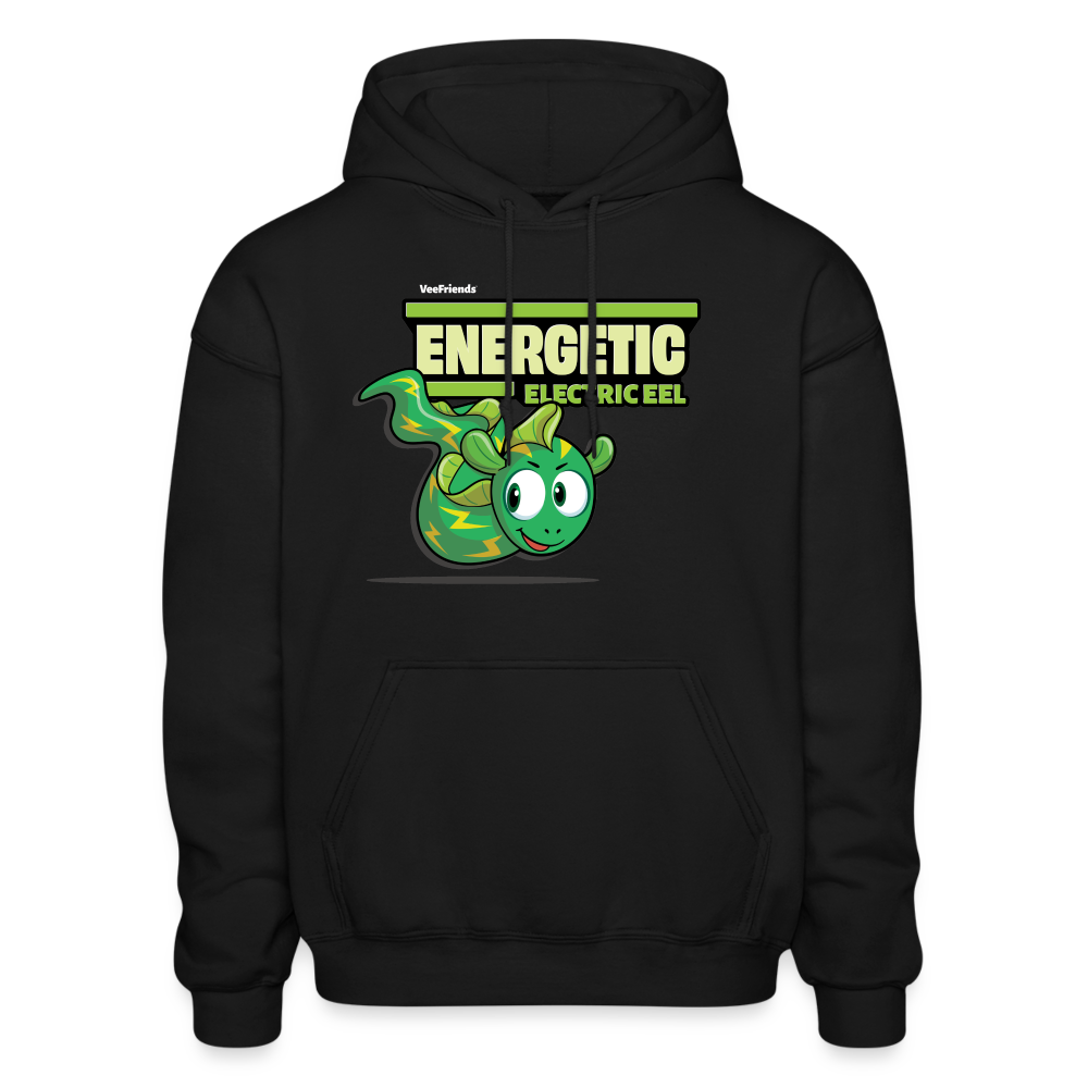 Energetic Electric Eel Character Comfort Adult Hoodie - black