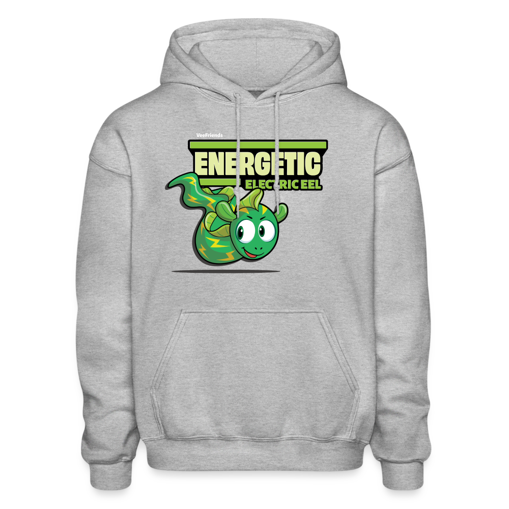 Energetic Electric Eel Character Comfort Adult Hoodie - heather gray