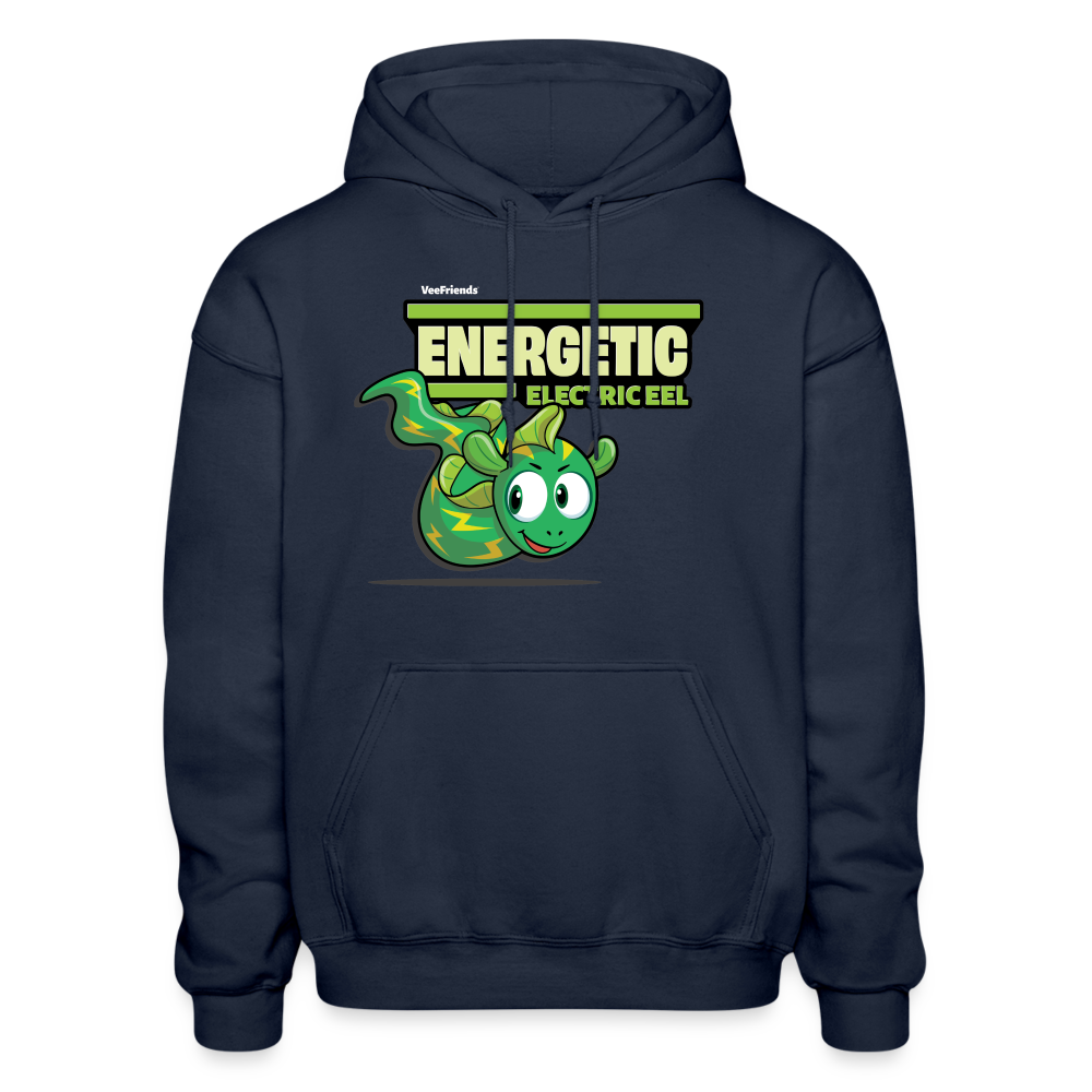 Energetic Electric Eel Character Comfort Adult Hoodie - navy