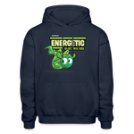 Energetic Electric Eel Character Comfort Adult Hoodie - navy