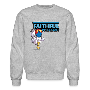 Faithful Pheasant Character Comfort Adult Crewneck Sweatshirt - heather gray