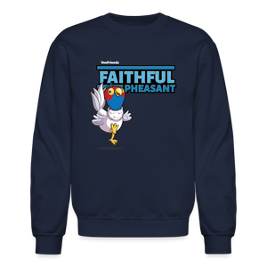 Faithful Pheasant Character Comfort Adult Crewneck Sweatshirt - navy