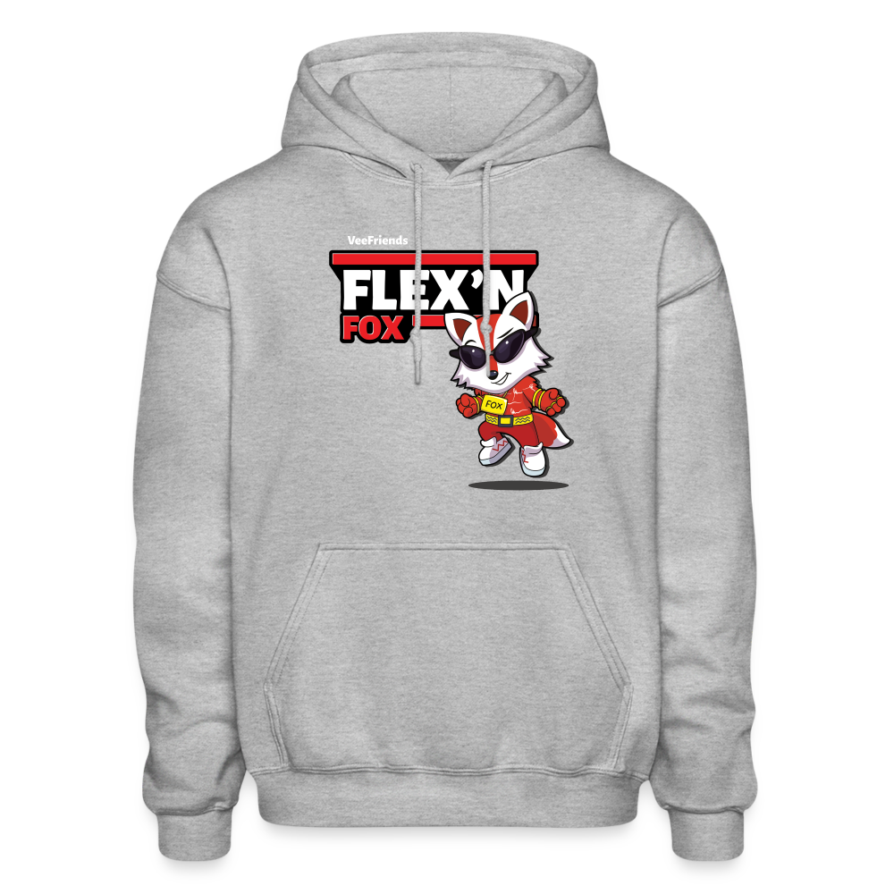Flex’n Fox Character Comfort Adult Hoodie - heather gray