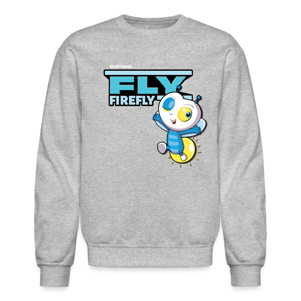 Fly Firefly Character Comfort Adult Crewneck Sweatshirt - heather gray
