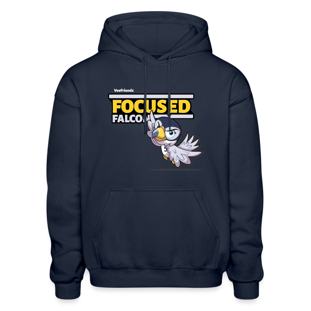 
            
                Load image into Gallery viewer, Focused Falcon Character Comfort Adult Hoodie - navy
            
        