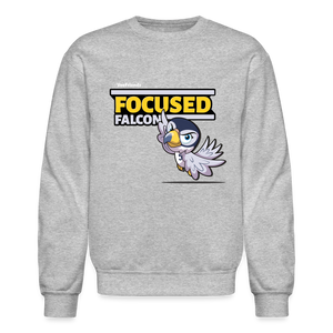 
            
                Load image into Gallery viewer, Focused Falcon Character Comfort Adult Crewneck Sweatshirt - heather gray
            
        