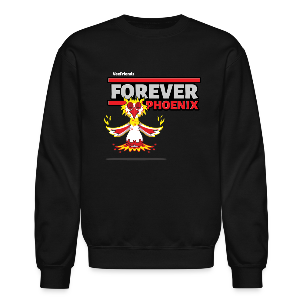 Forever Phoenix Character Comfort Adult Crewneck Sweatshirt - black