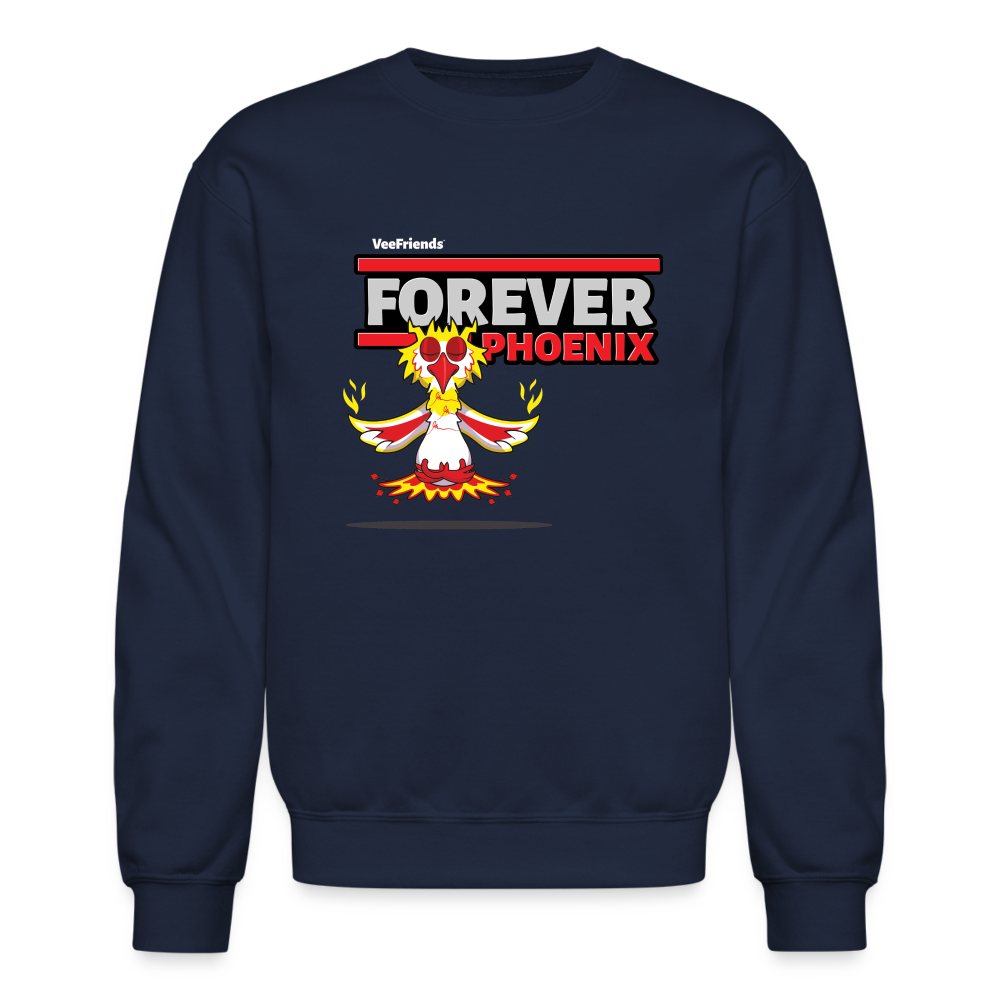 Forever Phoenix Character Comfort Adult Crewneck Sweatshirt - navy