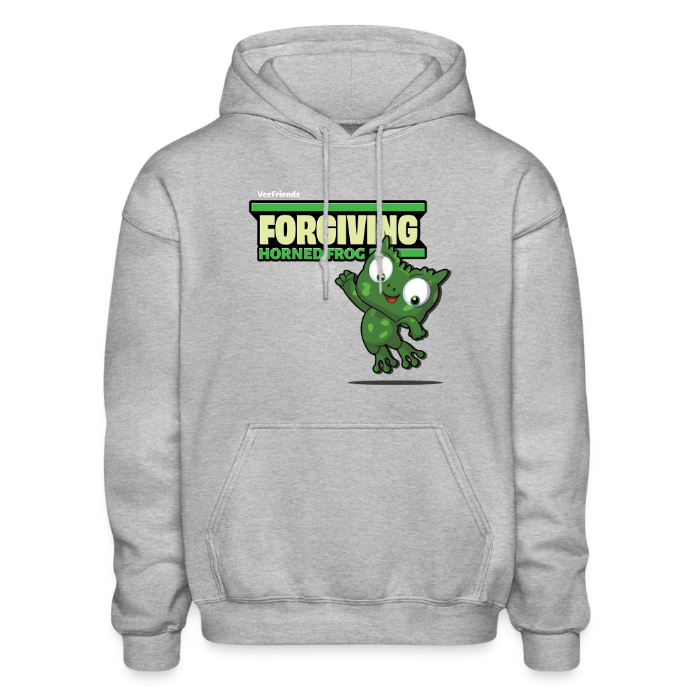 Forgiving Horned Frog Character Comfort Adult Hoodie - heather gray