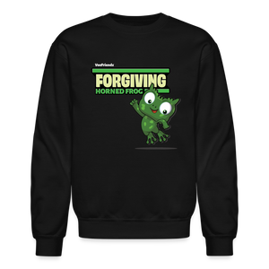 Forgiving Horned Frog Character Comfort Adult Crewneck Sweatshirt - black