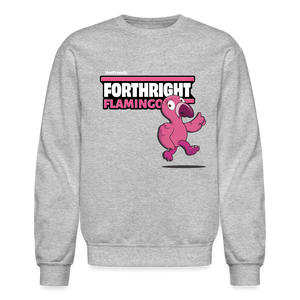 
            
                Load image into Gallery viewer, Forthright Flamingo Character Comfort Adult Crewneck Sweatshirt - heather gray
            
        
