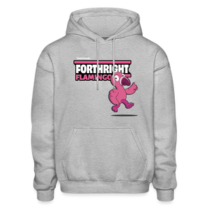 
            
                Load image into Gallery viewer, Forthright Flamingo Character Comfort Adult Hoodie - heather gray
            
        