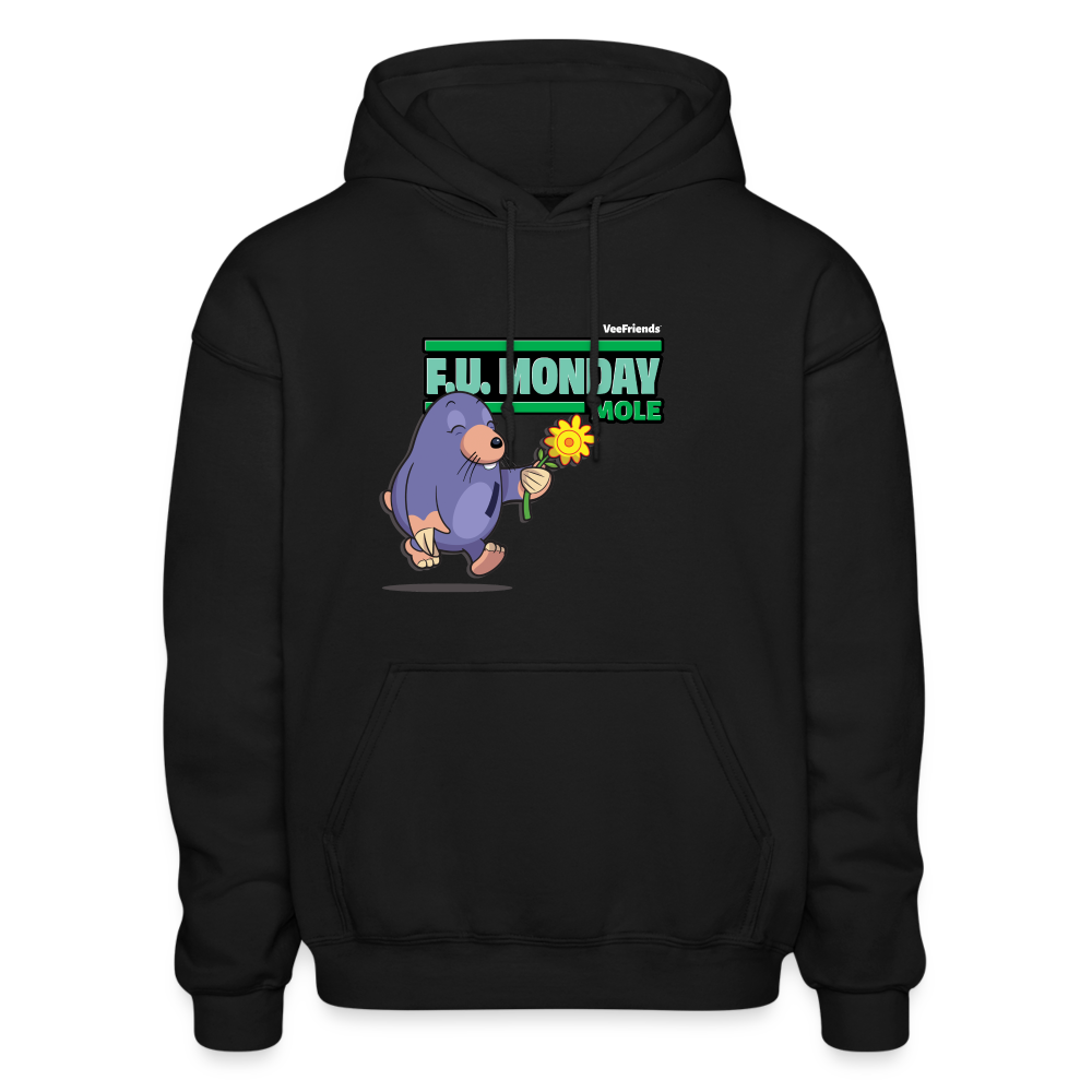 
            
                Load image into Gallery viewer, F.U. Monday Mole Character Comfort Adult Hoodie - black
            
        