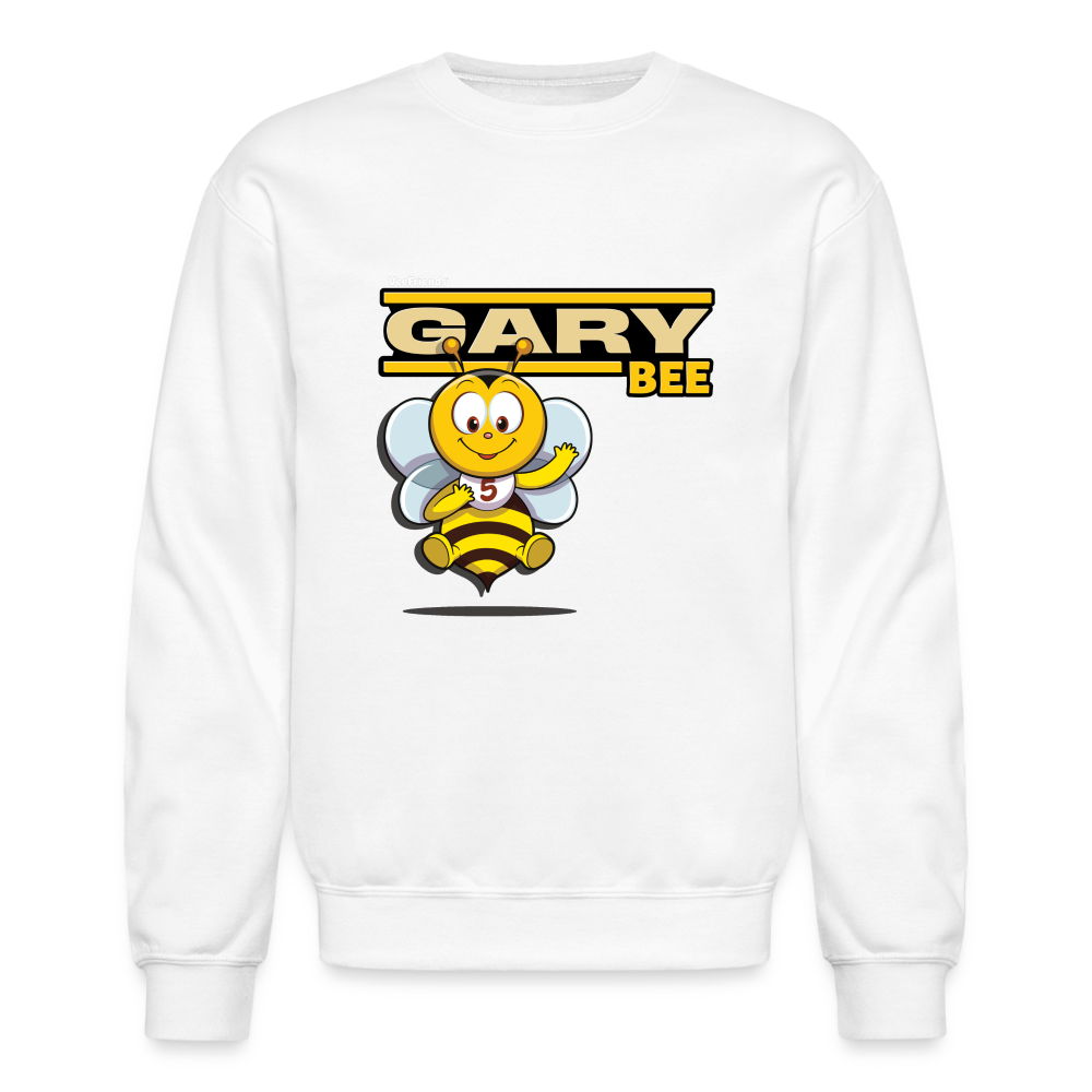 Gary Bee Character Comfort Adult Crewneck Sweatshirt - white