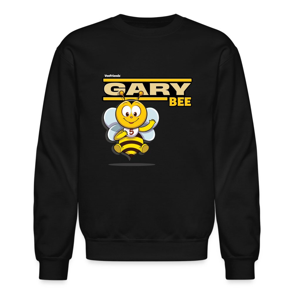 Gary Bee Character Comfort Adult Crewneck Sweatshirt - black