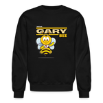 Gary Bee Character Comfort Adult Crewneck Sweatshirt - black