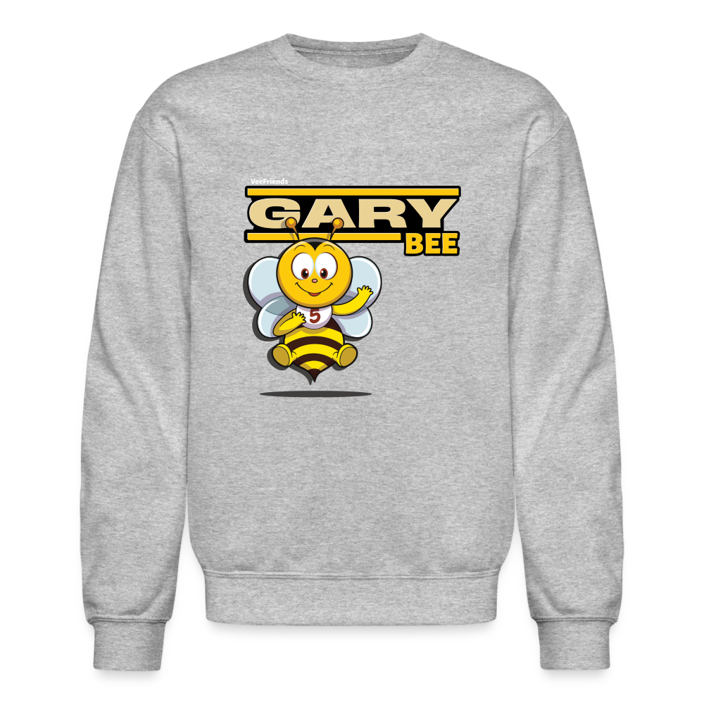 Gary Bee Character Comfort Adult Crewneck Sweatshirt - heather gray