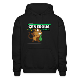 Generous Gerbil Character Comfort Adult Hoodie - black