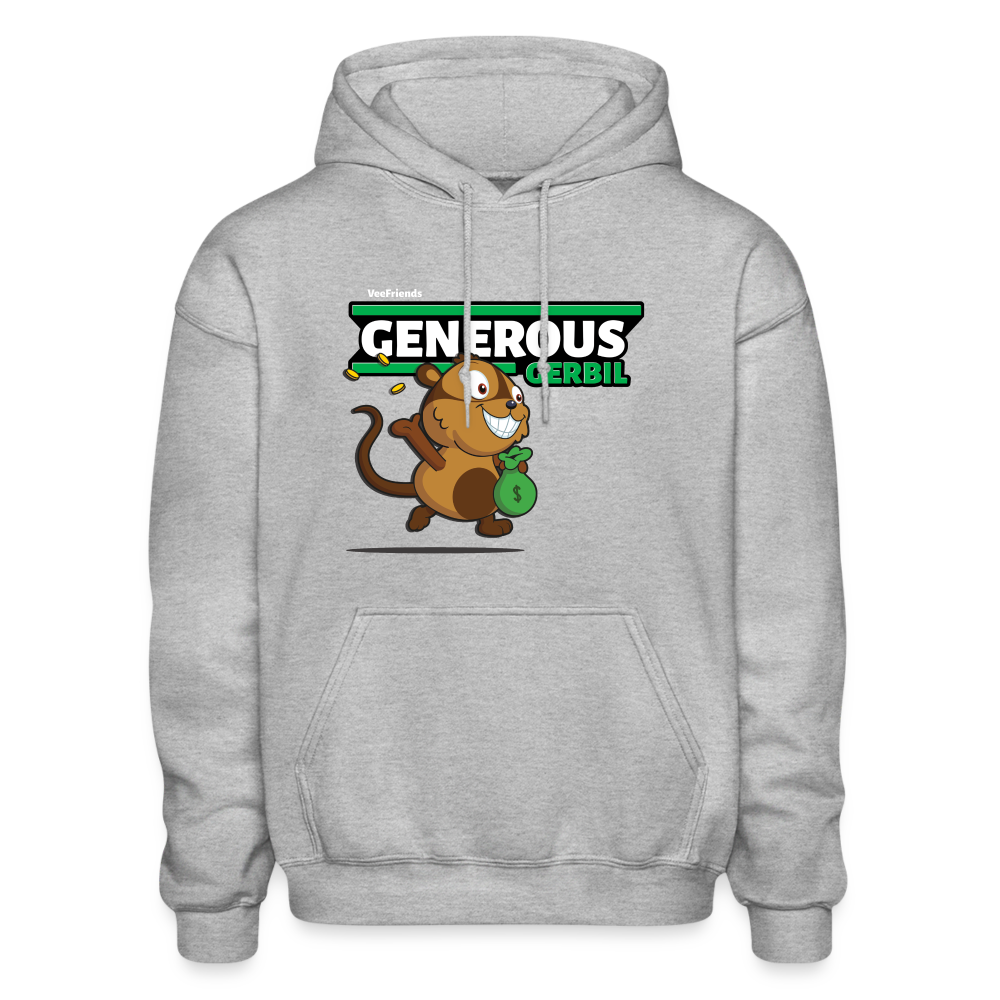 Generous Gerbil Character Comfort Adult Hoodie - heather gray