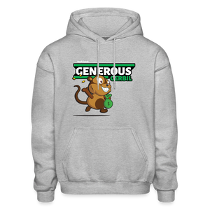 Generous Gerbil Character Comfort Adult Hoodie - heather gray