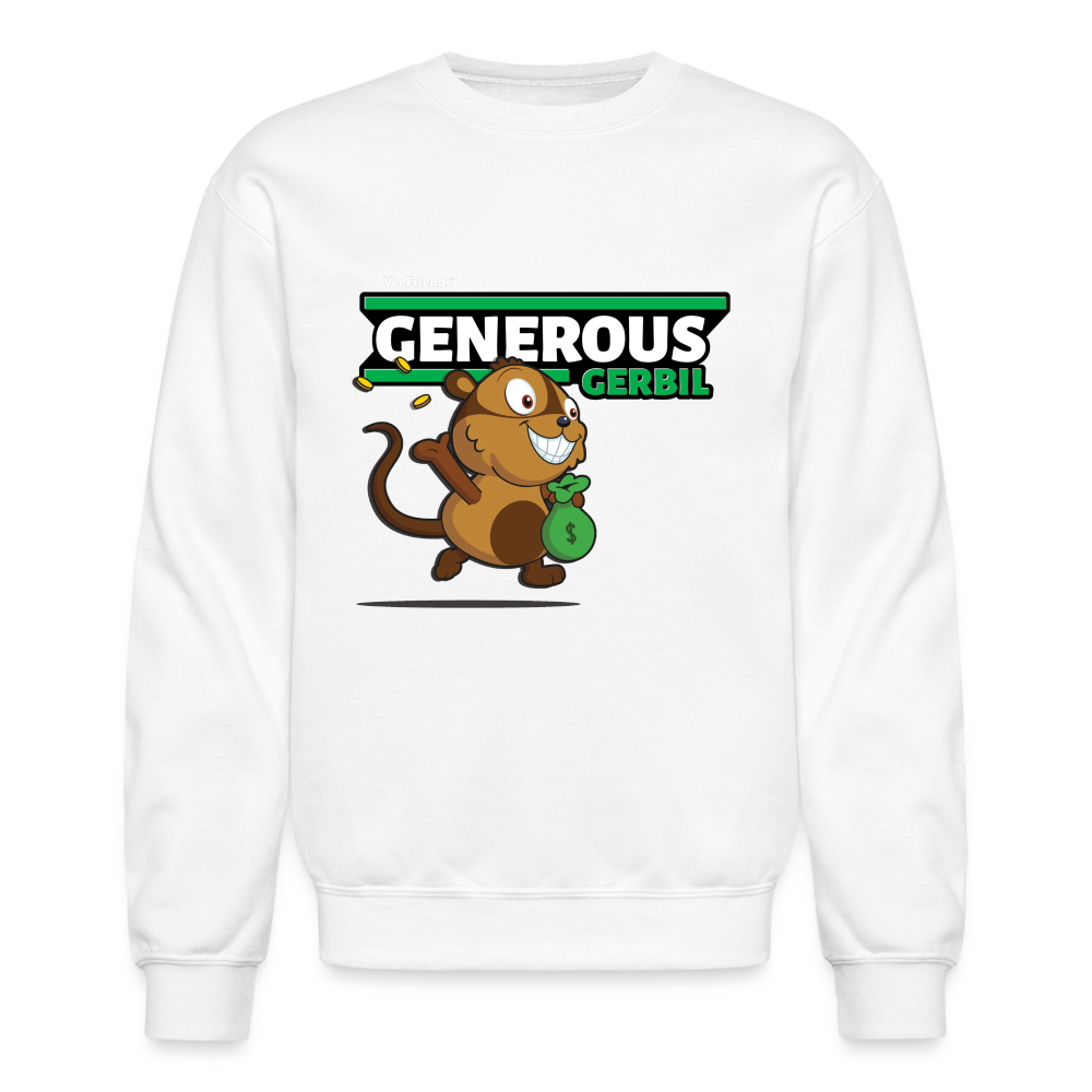 
            
                Load image into Gallery viewer, Generous Gerbil Character Comfort Adult Crewneck Sweatshirt - white
            
        