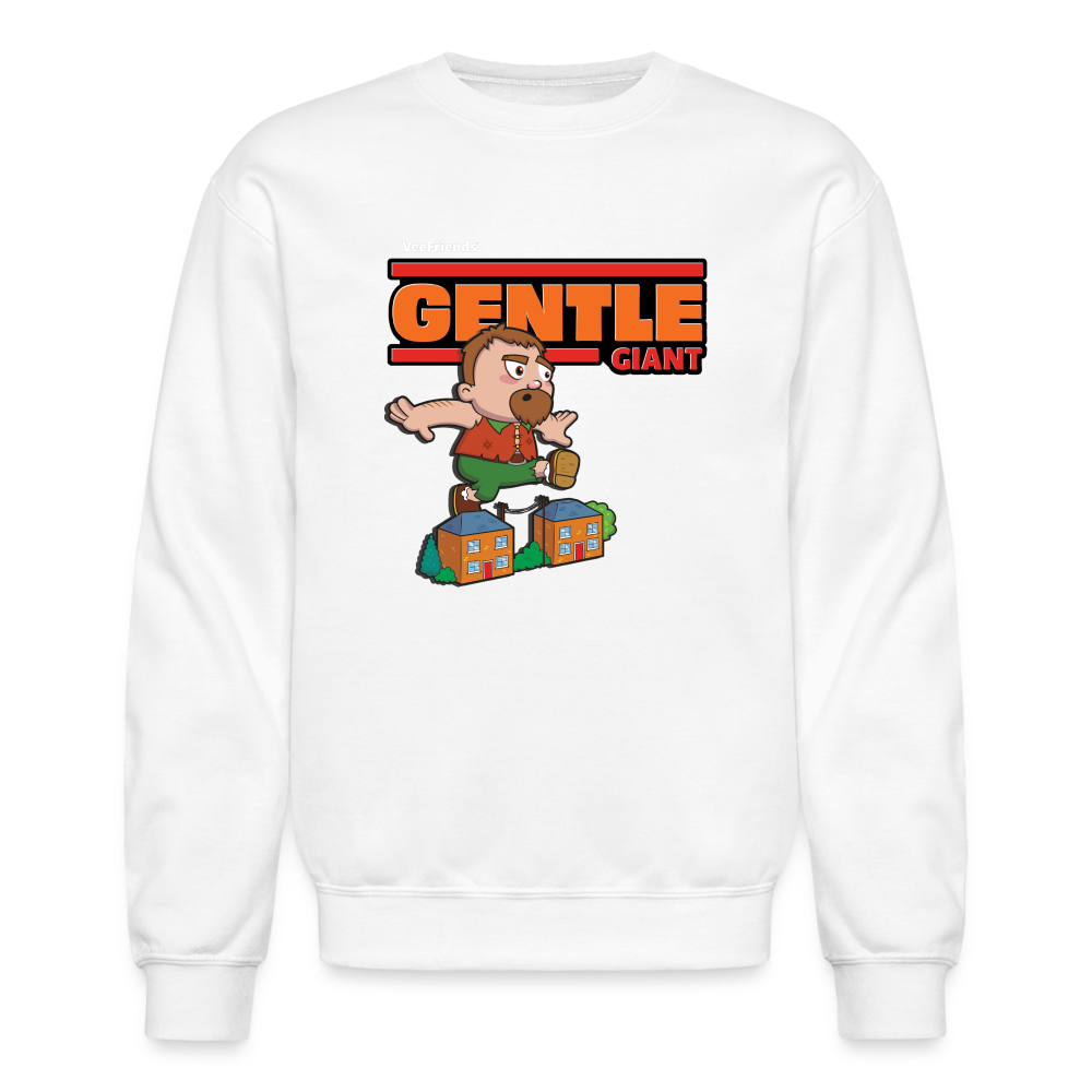 Gentle Giant Character Comfort Adult Crewneck Sweatshirt - white