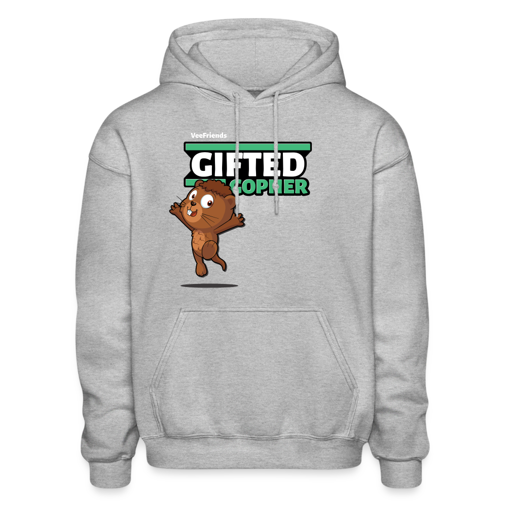 Gifted Gopher Character Comfort Adult Hoodie - heather gray