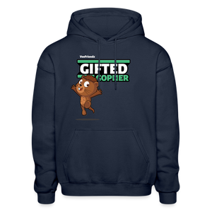 Gifted Gopher Character Comfort Adult Hoodie - navy