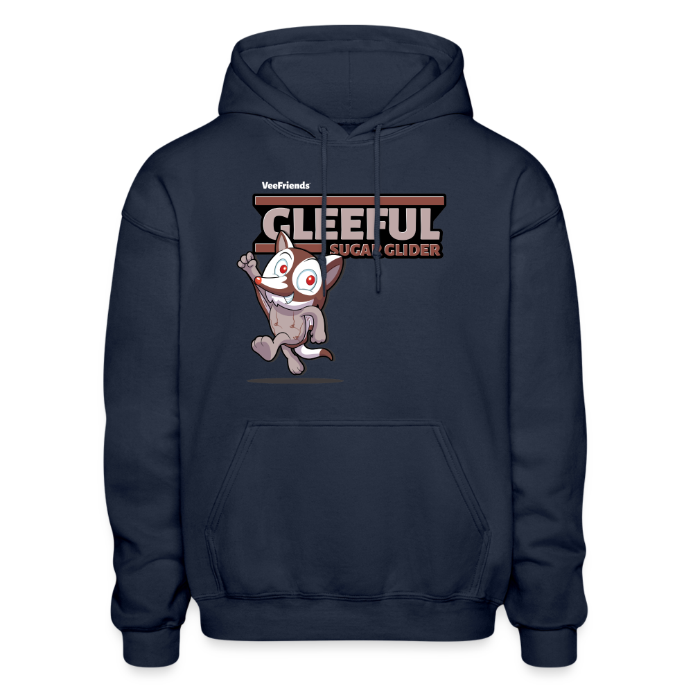 Gleeful Sugar Glider Character Comfort Adult Hoodie - navy