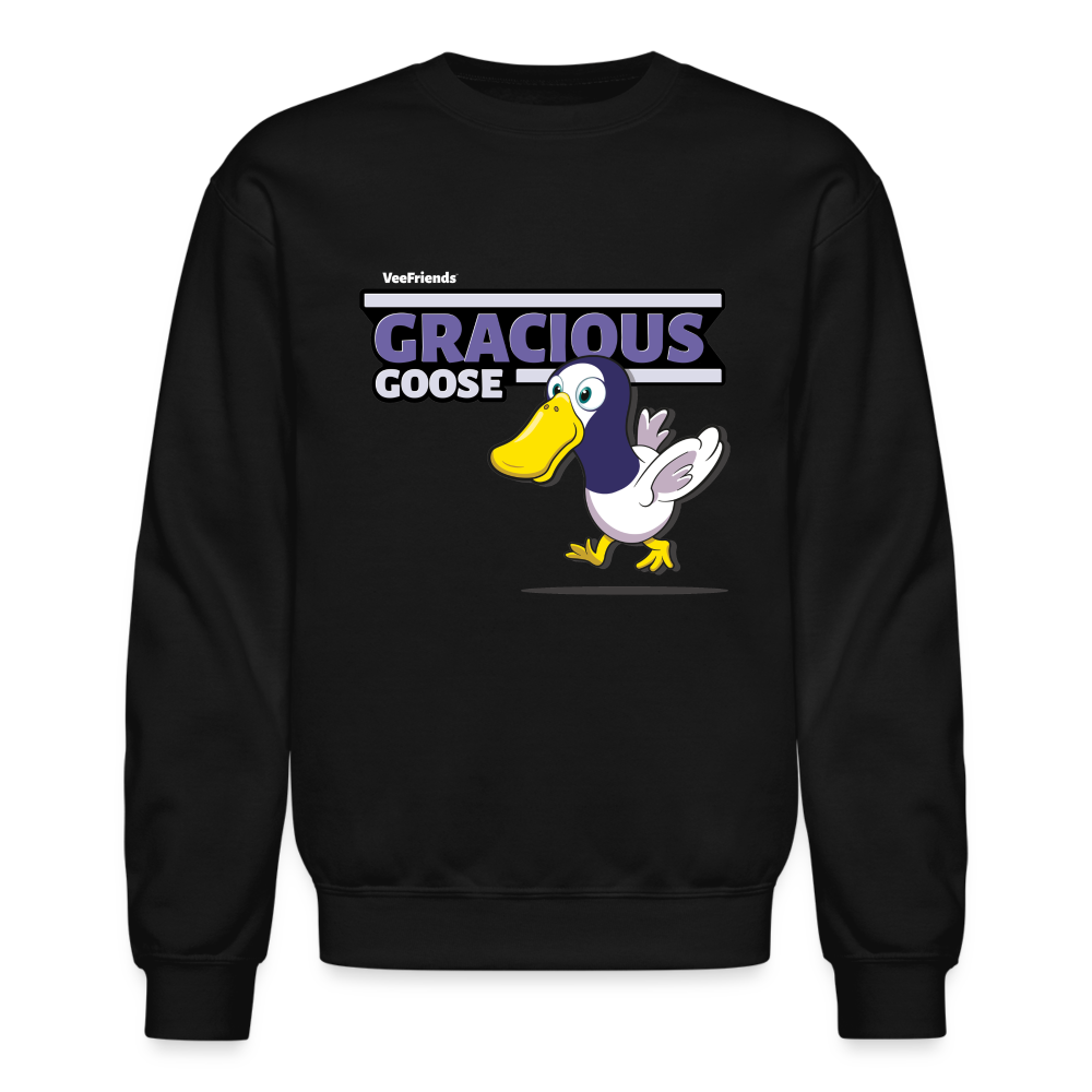 
            
                Load image into Gallery viewer, Gracious Goose Character Comfort Adult Crewneck Sweatshirt - black
            
        