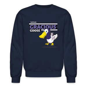 
            
                Load image into Gallery viewer, Gracious Goose Character Comfort Adult Crewneck Sweatshirt - navy
            
        