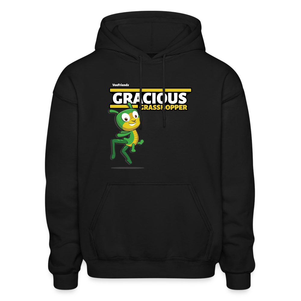 Gracious Grasshopper Character Comfort Adult Hoodie - black