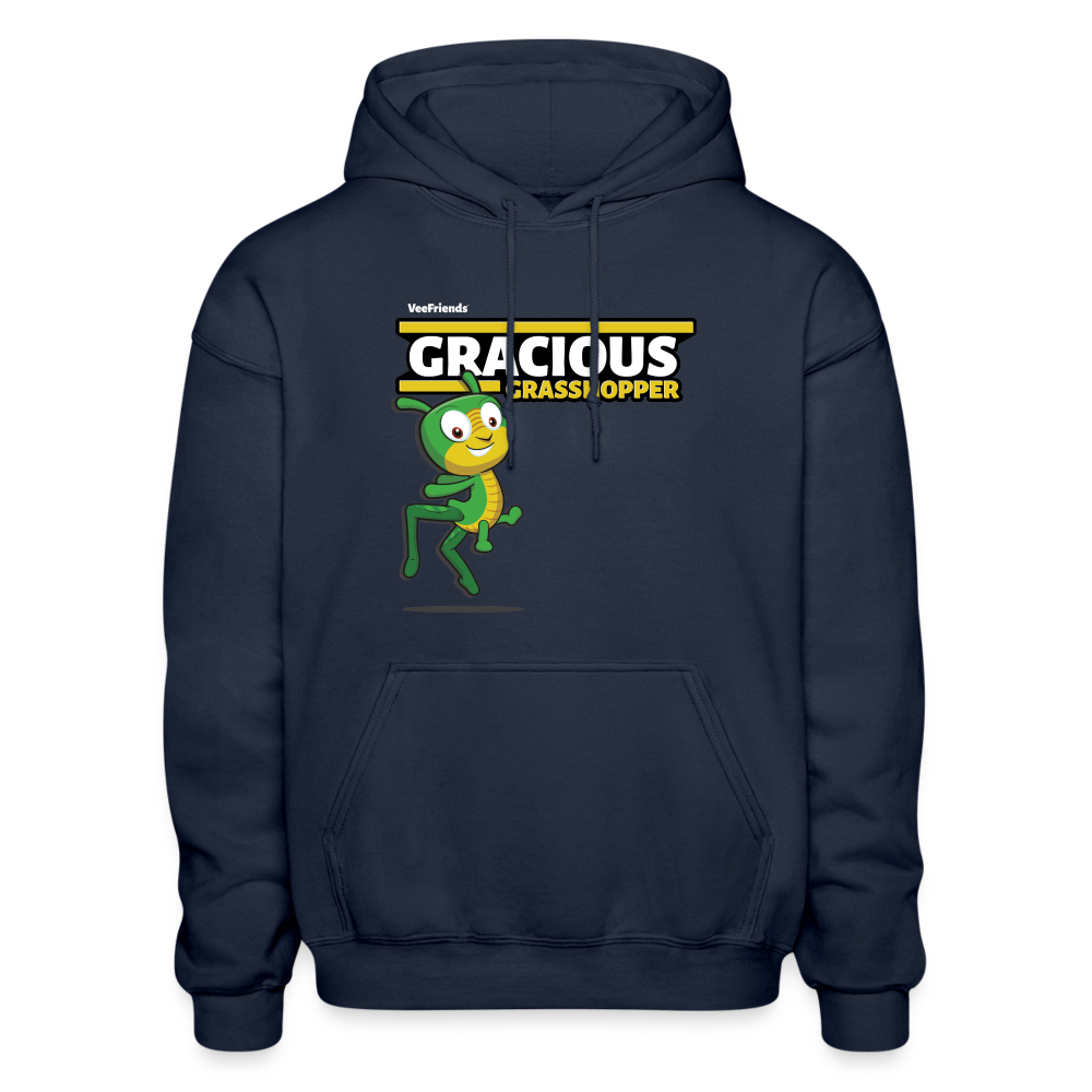 
            
                Load image into Gallery viewer, Gracious Grasshopper Character Comfort Adult Hoodie - navy
            
        