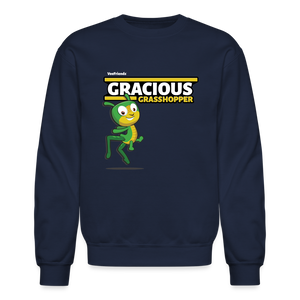 
            
                Load image into Gallery viewer, Gracious Grasshopper Character Comfort Adult Crewneck Sweatshirt - navy
            
        