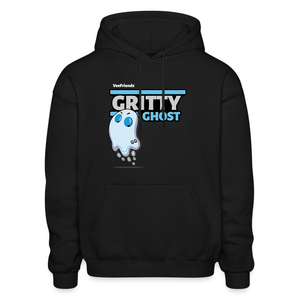 Gritty Ghost Character Comfort Adult Hoodie - black