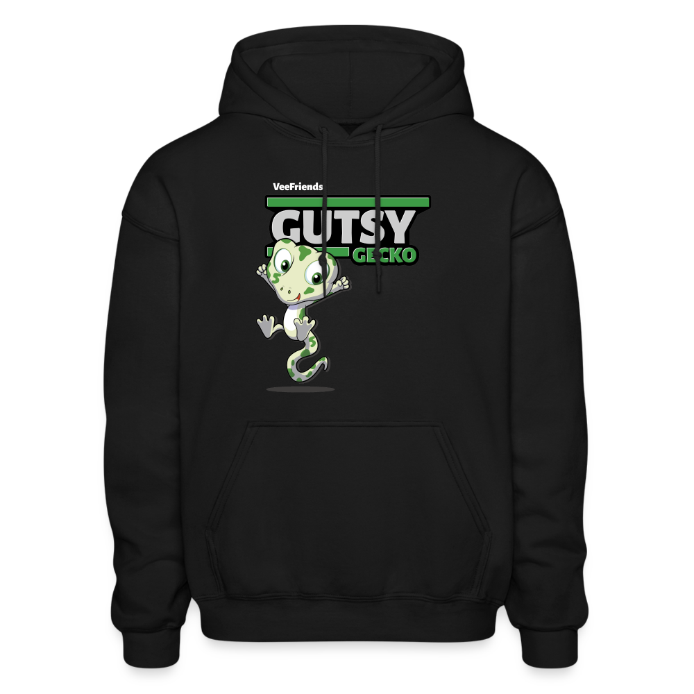 Gutsy Gecko Character Comfort Adult Hoodie - black