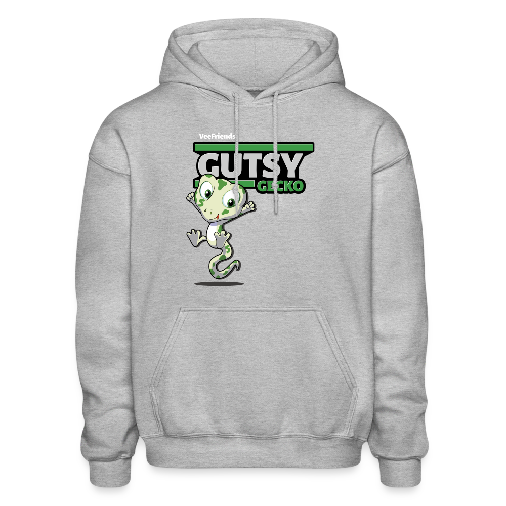 Gutsy Gecko Character Comfort Adult Hoodie - heather gray