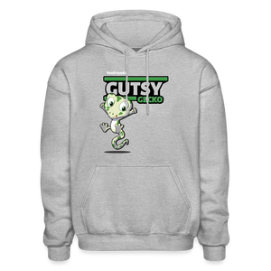 Gutsy Gecko Character Comfort Adult Hoodie - heather gray
