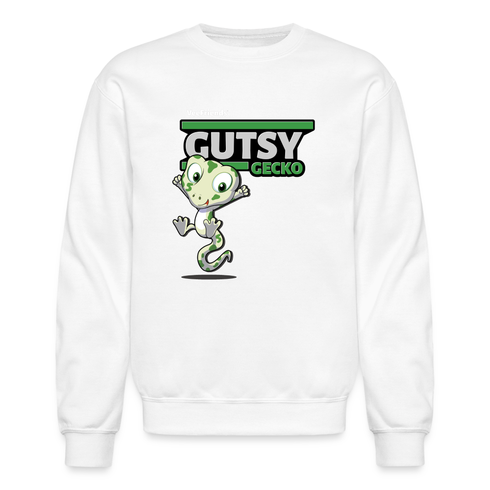 
            
                Load image into Gallery viewer, Gutsy Gecko Character Comfort Adult Crewneck Sweatshirt - white
            
        