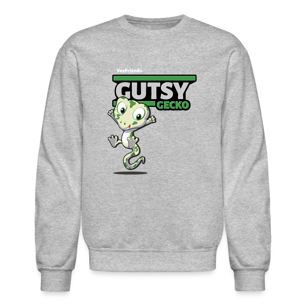 
            
                Load image into Gallery viewer, Gutsy Gecko Character Comfort Adult Crewneck Sweatshirt - heather gray
            
        