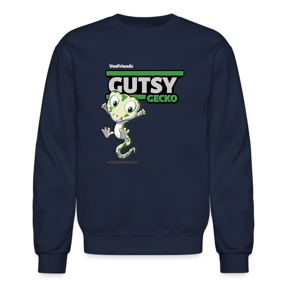 
            
                Load image into Gallery viewer, Gutsy Gecko Character Comfort Adult Crewneck Sweatshirt - navy
            
        
